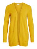 VILA VIRIL BASIC KNITTED CARDIGAN, Golden Rod, highres - 14044041_GoldenRod_593650_001.jpg