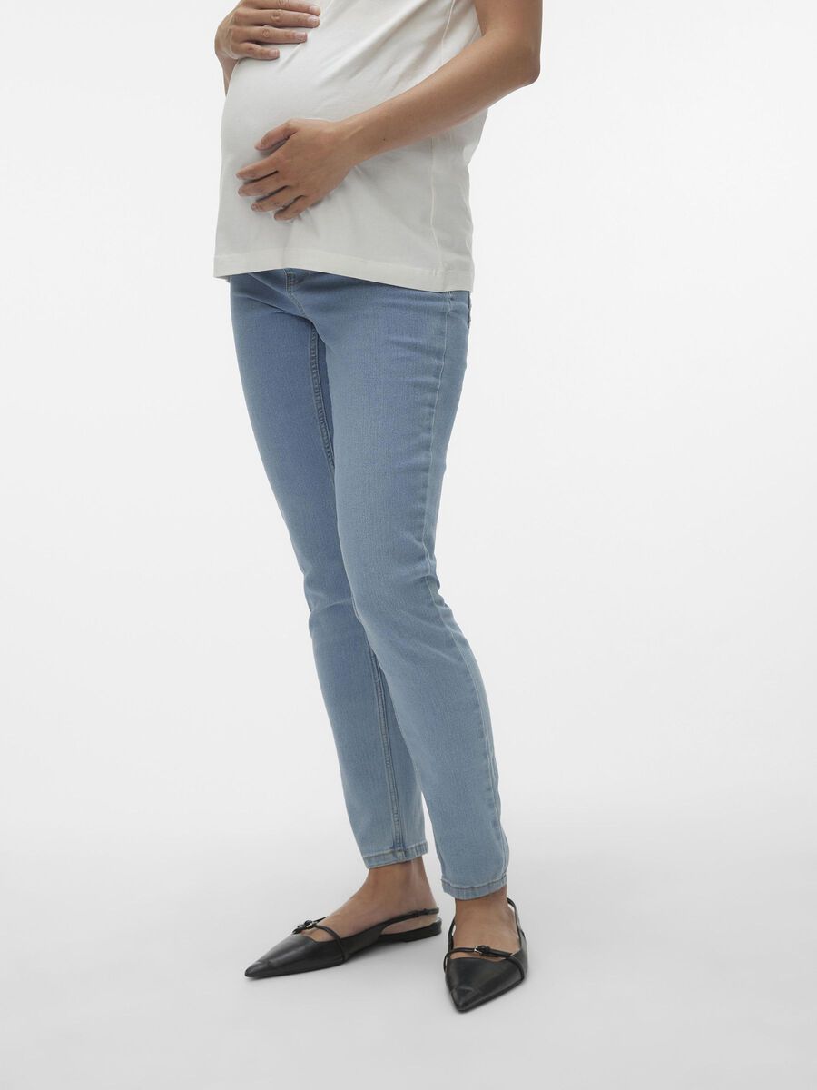 MATERNITY-JEGGINGS SKINNY FIT MATERNITY JEANS from Mama.licious, Blue