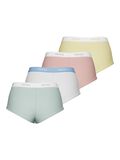Pieces PCLOGO LADY 4ER-PACK BOXERSHORTS, Jadeite, highres - 17106857_Jadeite_912104_002.jpg