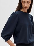 Selected PUFF SLEEVE SWEATSHIRT, Dark Sapphire, highres - 16082379_DarkSapphire_006.jpg