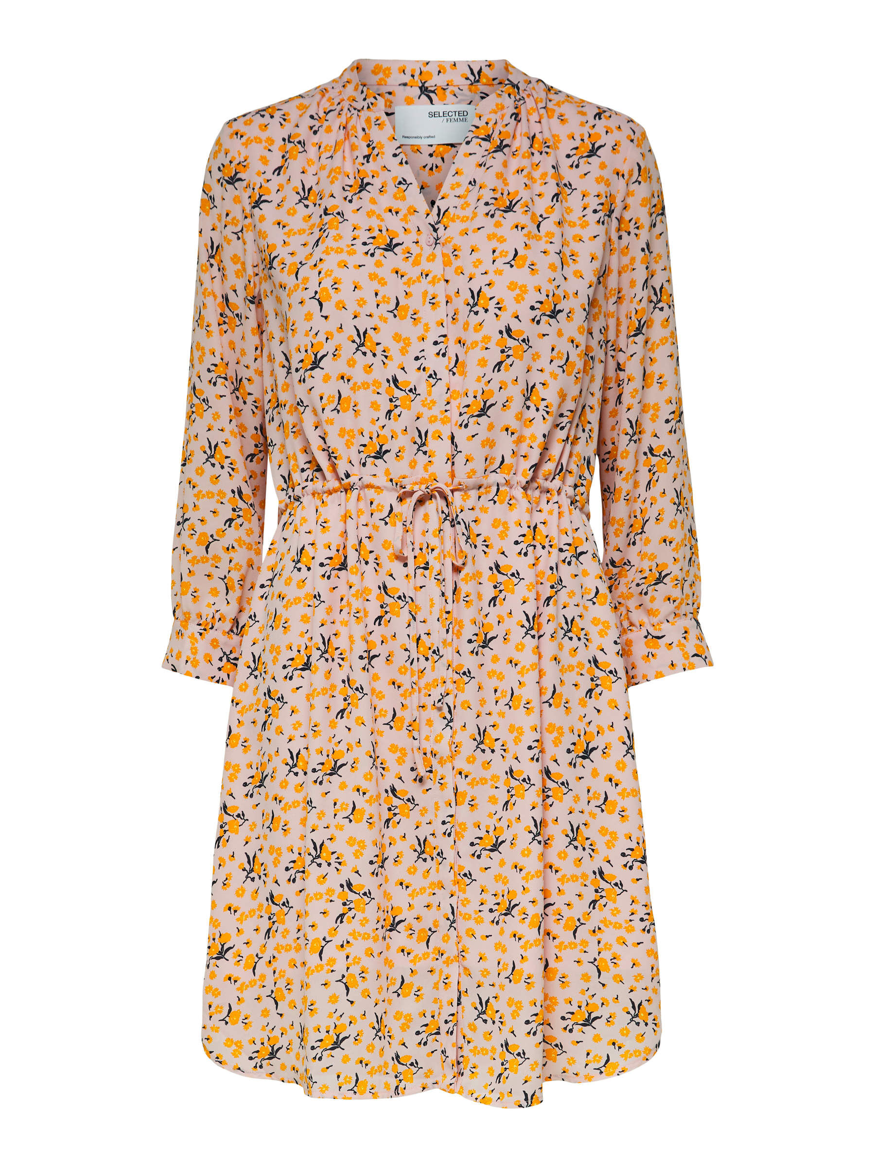 Printed mini dress Selected