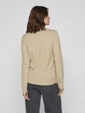 VILA VIRIL V-AUSSCHNITT STRICKPULLOVER, Natural Melange, highres - 14042769_NaturalMelange_004.jpg