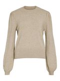 VILA À COL MONTANT PULL EN MAILLE, Natural Melange, highres - 14084179_NaturalMelange_001.jpg