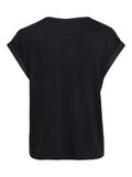 VILA VIELLETTE SHORT SLEEVED TOP, Black, highres - 14059563_Black_002.jpg