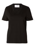 Selected KLASSIEKE V-NECK T-SHIRT, Black, highres - 16087922_Black_001.jpg