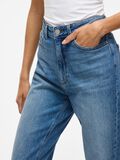 VILA VIKELLY HIGH-WAIST STRAIGHT FIT JEANS, Medium Blue Denim, highres - 14084730_MediumBlueDenim_1038127_006.jpg