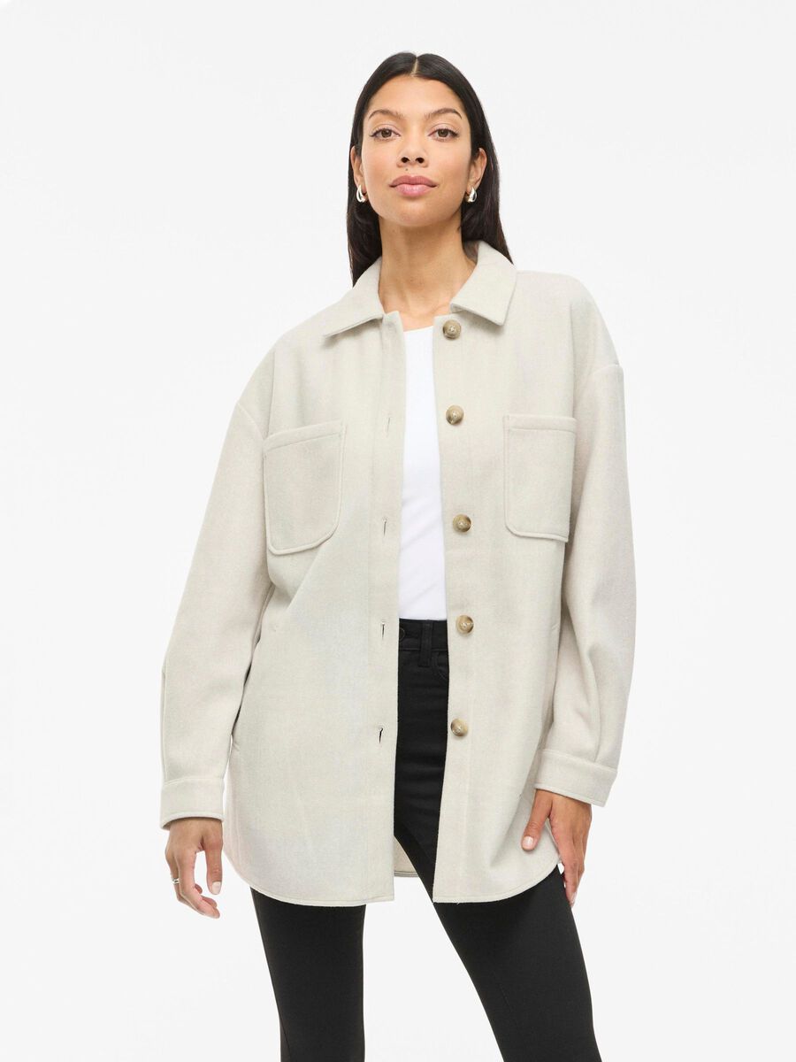 VILA VIKIMMI OVERSIZE  JACKET, Super Light Natural Melan, highres - 14067254_SuperLightNaturalMelan_003.jpg