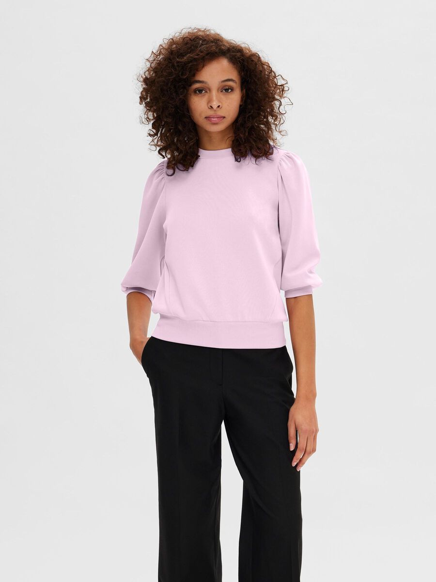 Selected POFMOUW SWEATSHIRT, Cradle Pink, highres - 16082379_CradlePink_003.jpg