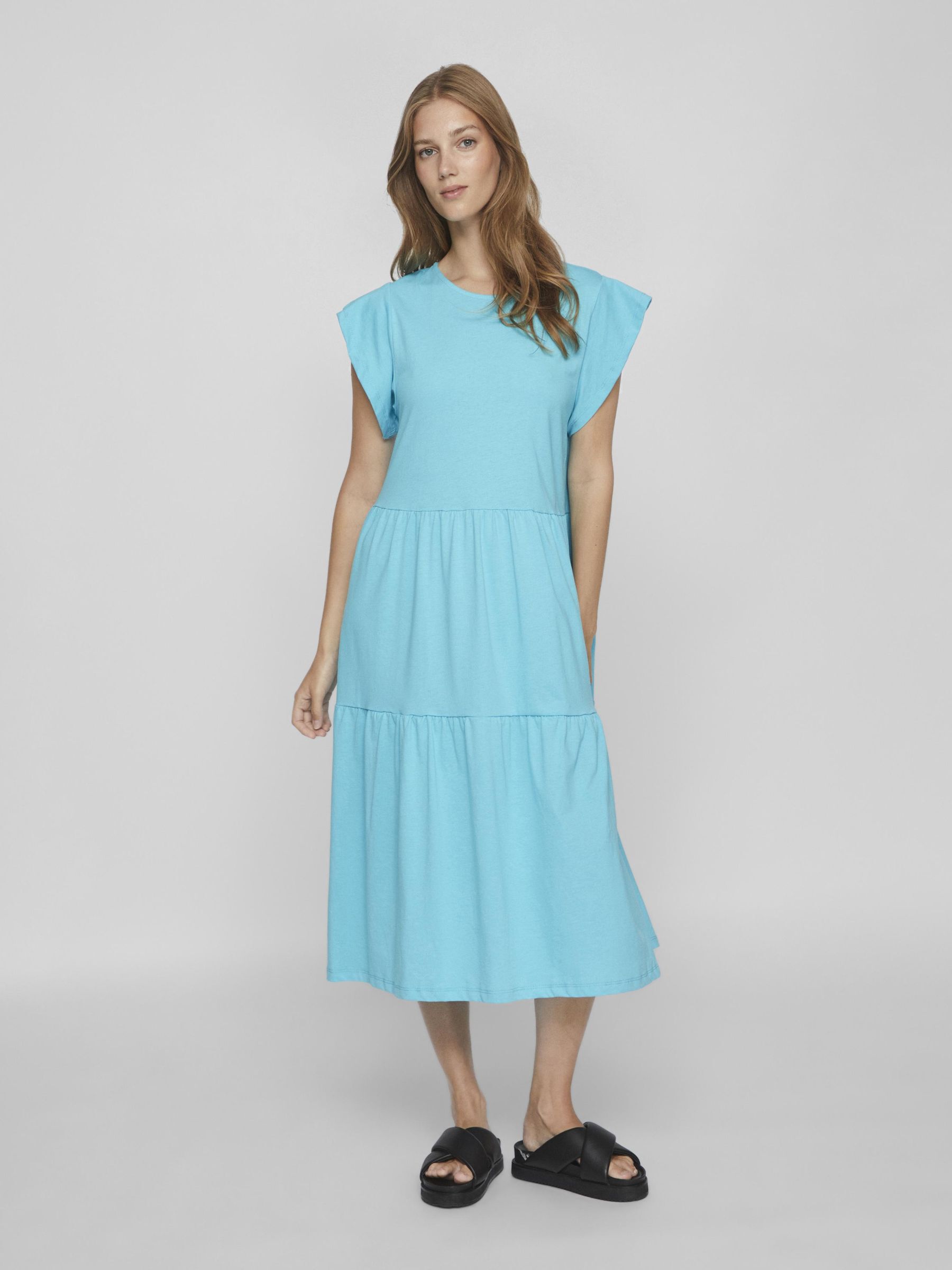 Robe mi longue deals manche courte
