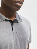 Selected KORTÄRMAD COOLMAX® PIKÉTRÖJA, Medium Grey Melange, highres - 16082844_MediumGreyMelange_006.jpg