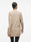 VILA VIRIL STICKAT BASPLAGG KOFTA, Natural Melange, highres - 14044041_NaturalMelange_004.jpg