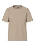 Pieces PCRIA - COTON T-SHIRT, Silver Mink, highres - 17140802_SilverMink_001.jpg
