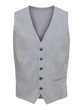 Selected VISCOSE BLEND SLIM FIT  WAISTCOAT, Light Grey Melange, highres - 16089406_LightGreyMelange_001.jpg