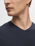 Selected V-AUSSCHNITT T-SHIRT, Navy Blazer, highres - 16073458_NavyBlazer_006.jpg