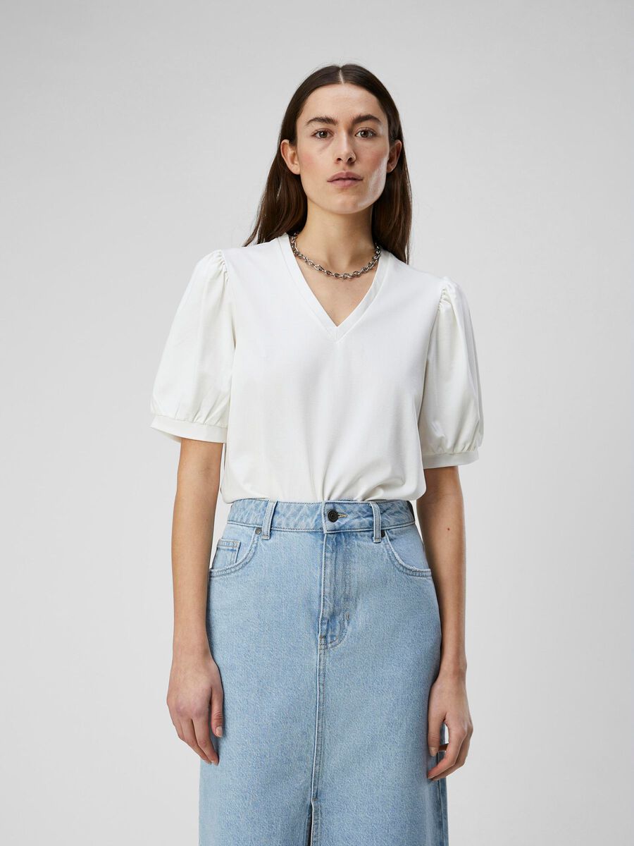 OBJECT PUFFÄRMEL T-SHIRT, Cloud Dancer, highres - 23041624_CloudDancer_003.jpg