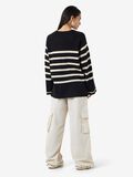 Noisy May STRIPED KNITTED PULLOVER, Black, highres - 27027534_Black_1061608_005.jpg