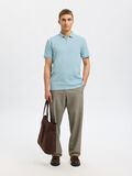 Selected ZIPPER POLO SHIRT, Winter Sky, highres - 16079026_WinterSky_008.jpg