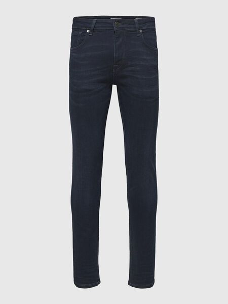 Selected DARK WASH SLIM FIT JEANS, Blue Black Denim, highres - 16069648_BlueBlackDenim_001.jpg