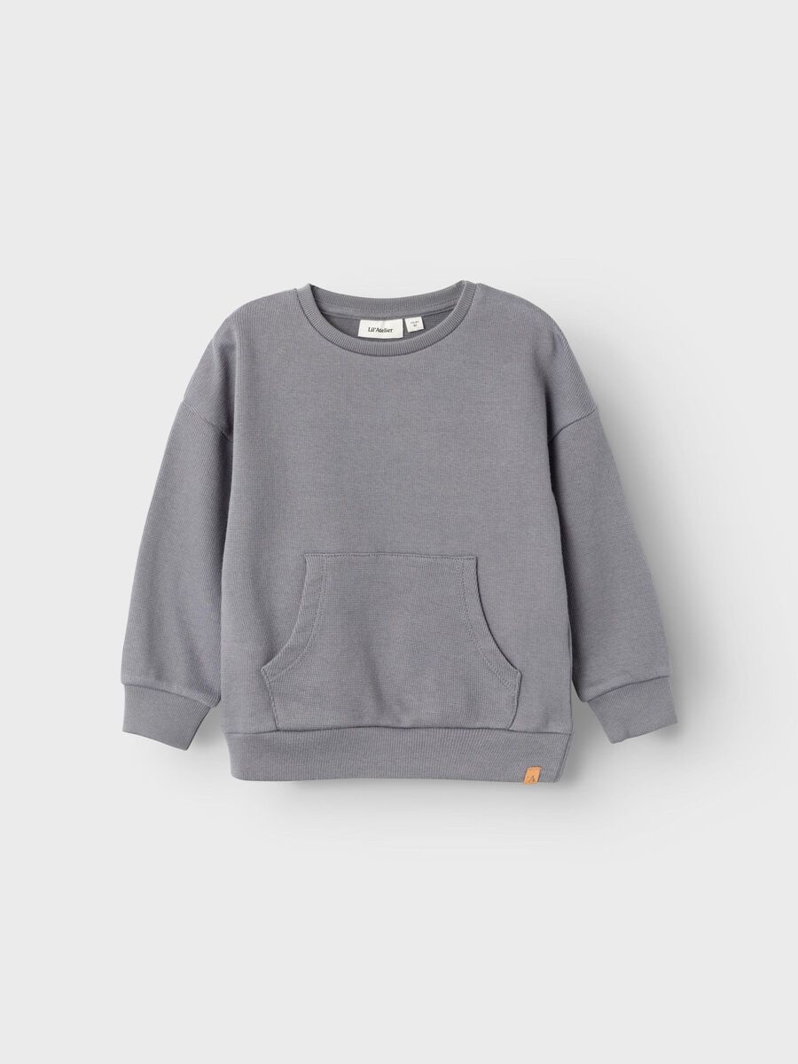 name it ORGANIC COTTON SWEATSHIRT, Quiet Shade, highres - 13219991_QuietShade_003.jpg