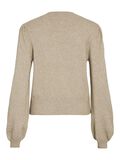 VILA À COL MONTANT PULL EN MAILLE, Natural Melange, highres - 14084179_NaturalMelange_002.jpg