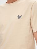 Selected EMBROIDERED T-SHIRT, Oatmeal, highres - 16091533_Oatmeal_006.jpg