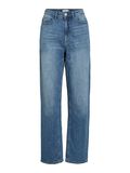 VILA VIKELLY HIGH-WAIST STRAIGHT FIT JEANS, Medium Blue Denim, highres - 14084730_MediumBlueDenim_1038127_001.jpg