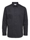 Selected LONG-SLEEVED SLIM FIT SHIRT, Black, highres - 16080200_Black_001.jpg