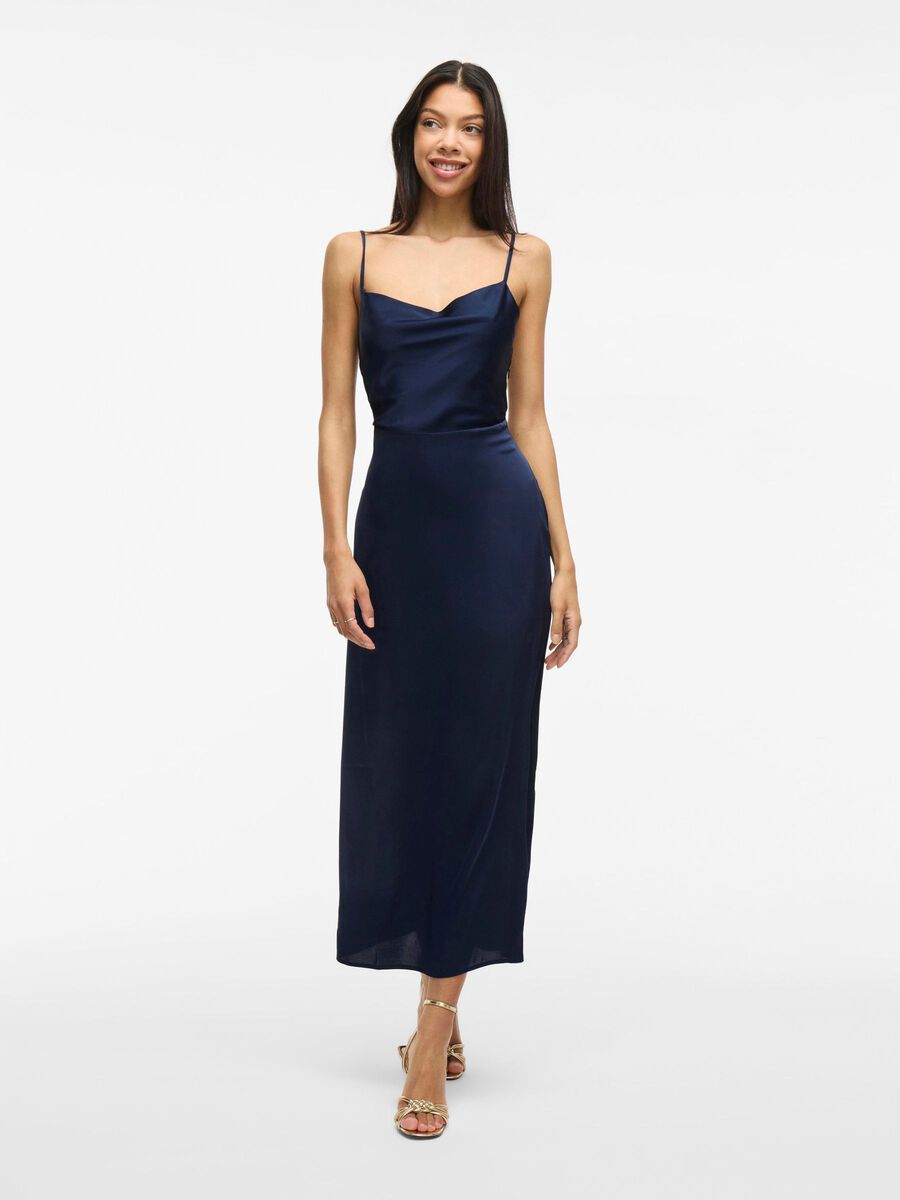 VILA VIRAVENNA TRÄGER ABENDKLEID, Navy Blazer, highres - 14085601_NavyBlazer_003.jpg