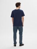 Selected KORTÄRMAD MED AVSLAPPNAD PASSFORM T-SHIRT, Navy Blazer, highres - 16077385_NavyBlazer_004.jpg