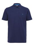 Selected KLASSISCHES POLO SHIRT, Navy Blazer, highres - 16087839_NavyBlazer_001.jpg