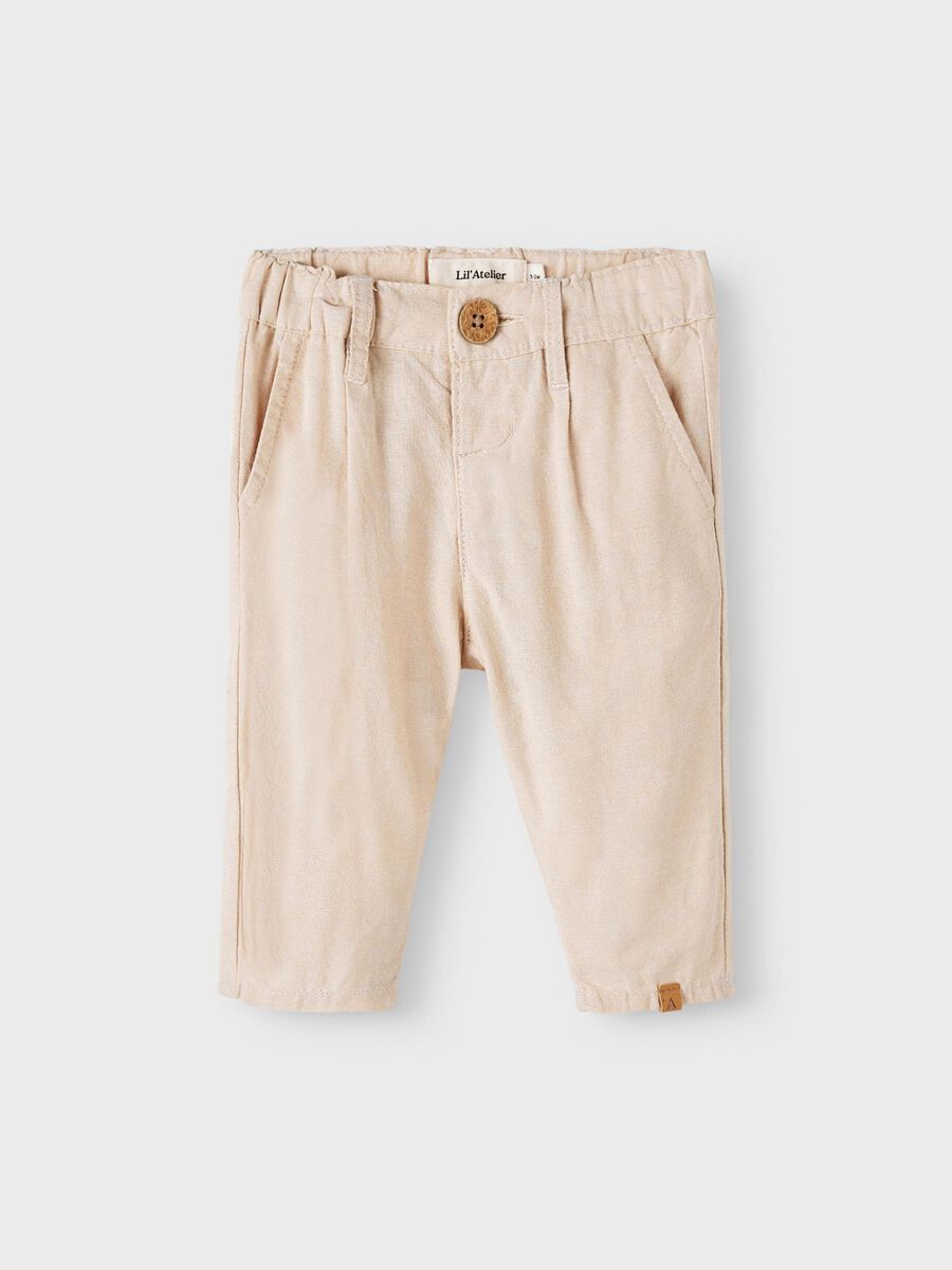 name it REGULAR FIT TROUSERS, Croissant, highres - 13218330_Croissant_003.jpg
