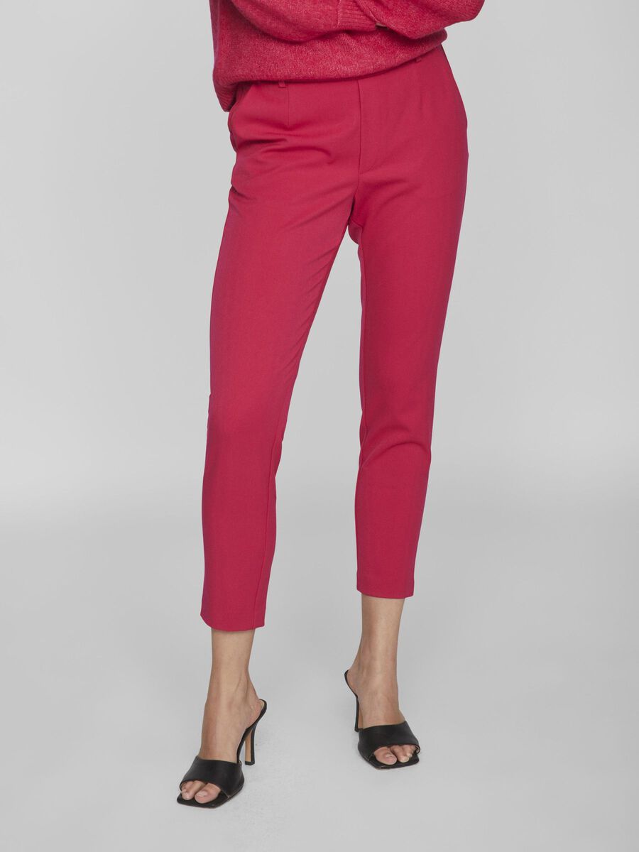 Vila SLIM FIT HIGH WAISTED TROUSERS, Love Potion, highres - 14087406_LovePotion_003.jpg