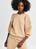 Selected MANCHES BOUFFANTES SWEAT-SHIRT, Tannin, highres - 16082379_Tannin_008.jpg