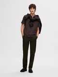 Selected ZIPPER POLO SHIRT, Chocolate Torte, highres - 16079026_ChocolateTorte_005.jpg