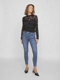 VILA VISARAH MID-WAIST SKINNY FIT JEANS, Medium Blue Denim, highres - 14082132_MediumBlueDenim_005.jpg