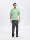 Selected ZIPPER POLO SHIRT, Hemlock, highres - 16079026_Hemlock_005.jpg