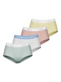 Pieces PCLOGO LADY 4ER-PACK BOXERSHORTS, Jadeite, highres - 17106857_Jadeite_912104_001.jpg