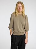 Selected PUFF SLEEVE SWEATSHIRT, Vetiver, highres - 16082379_Vetiver_008.jpg