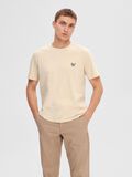 Selected EMBROIDERED T-SHIRT, Oatmeal, highres - 16091533_Oatmeal_003.jpg