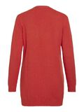 VILA VIRIL BASIC KNITTED CARDIGAN, Aurora Red, highres - 14044041_AuroraRed_958891_002.jpg