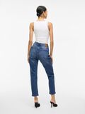 VILA MID-RISE STRAIGHT FIT JEANS, Medium Blue Denim, highres - 14080228_MediumBlueDenim_004.jpg