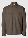 Selected KLASSISCHES OVERSHIRT, Morel, highres - 16085115_Morel_001.jpg